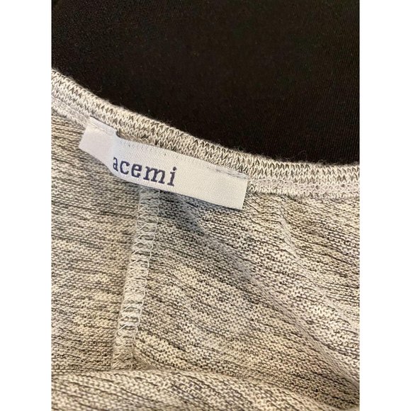 Acemi cold shoulder light gray knit top Fits M/L - Picture 4 of 4